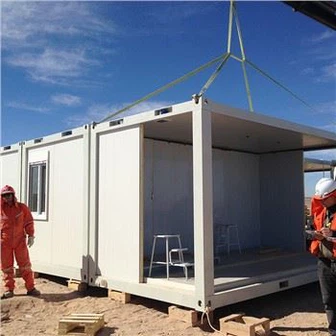 Fàcil transport de cases de contenidors pla