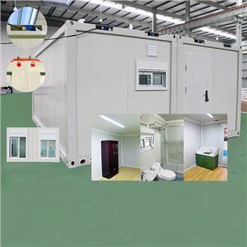 Cases de contenidors de disseny pla de dues habitacions